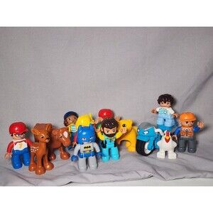 LEGO DUPLO Figure Animal Lot Batman Dad Cow Deer Lion Chicken Motorcycle More